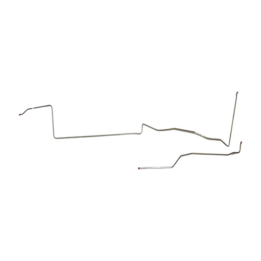 1971-73 Mercury Cougar Fuel Line Kit 8cyl 2 Piece 3/8 Line Stainless - ZGL7112SS