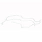 Ford Mustang 1986 Fuel Line Kit V8 w/o Subframe Connectors Stainless ZGL8601SS-CP