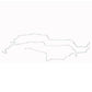 87-93 Ford Mustang V8 Subframe Connectors Fuel Line Kit Stainless Steel ZGL8701SS-CP