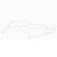 87-93 Ford Mustang V8 Subframe Connectors Fuel Line Kit Stainless Steel ZGL8701SS-CP
