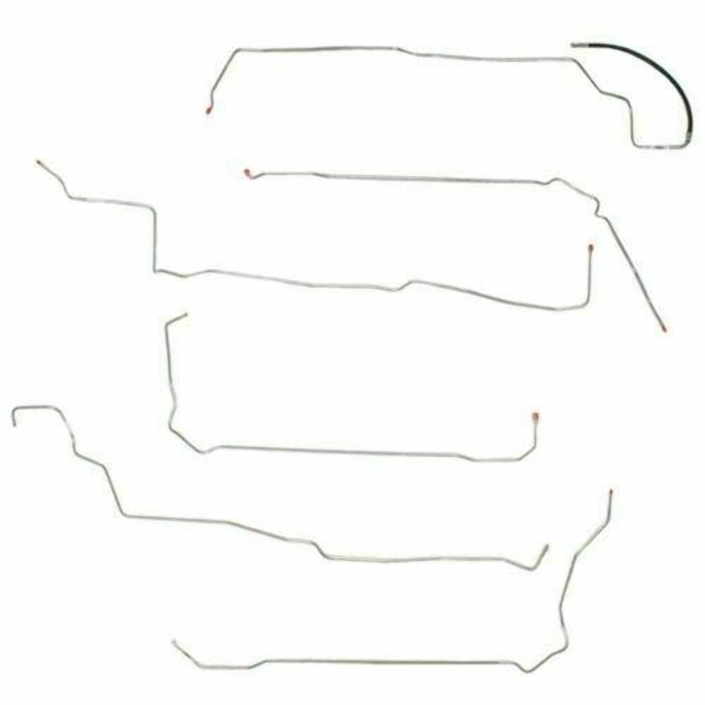 1994-95 Ford Mustang GT Fuel Line Kit Stainless ZGL9404SS - Pre-Bent Fuel Lines Car Part People