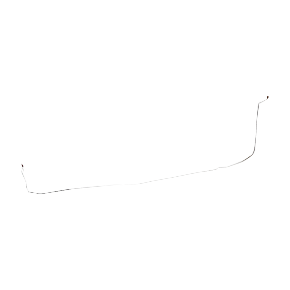 1967 Mercury Cougar Intermediate Brake Line Drum Over Column 2 Piece ZIN6711OM - Intermediate Lines Car Part People