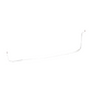 1967 Mercury Cougar Intermediate Brake Line Drum Over Column 2 Piece ZIN6711OM