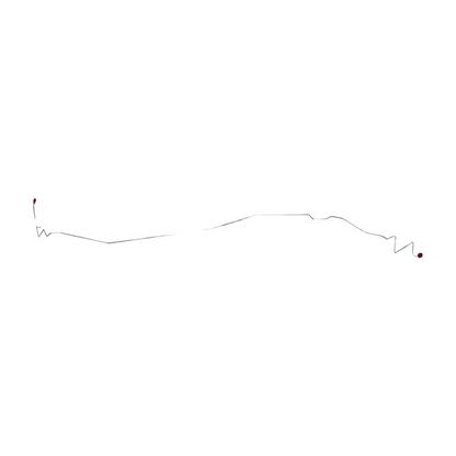 1967-70 Ford Mustang Intermediate Brake Line Disc Brakes Stainless - ZIN6721SS - Intermediate Lines Car Part People