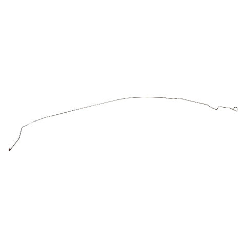 1968-69 Ford Mustang Intermediate Brake Line Disc Brakes Stainless - ZIN6801SS