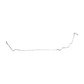 1971 Ford Mustang Intermediate Brake Line Drum Brakes Steel - ZIN7101OM