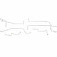 1999-2004 Ford Mustang GT 4.6L V8 Intermediate Brake Line Kit Stainless ZIN9903SS