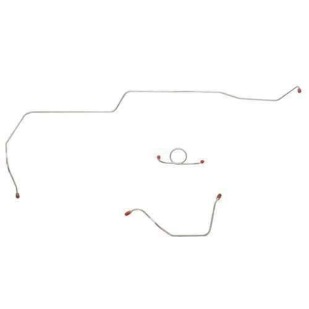 For Ford Mustang 1964-65 Front Brake Line Kit 3pcs Standard Brake-ZKT6401SS-CPP - Front Lines Car Part People