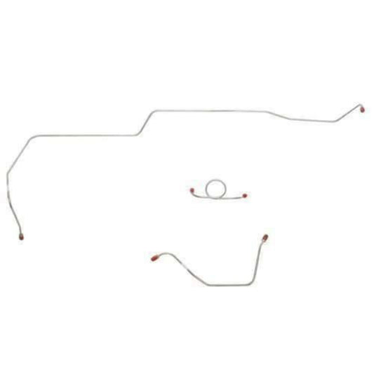 For Ford Mustang 1964-65 Front Brake Line Kit 3pcs Standard Brake-ZKT6401SS-CPP - Front Lines Car Part People