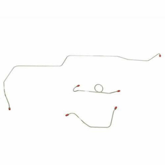 1964-65 Ford Mustang Front Brake Line w/ Power Drum Brakes 3 Piece - ZKT6402OM - Front Lines Car Part People