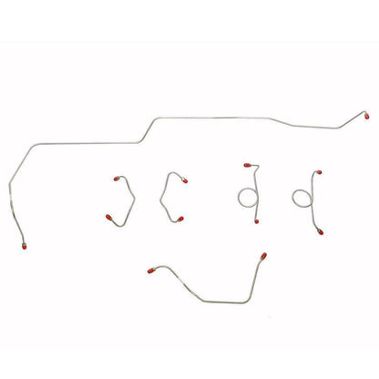 1964-66 Ford Mustang Front Brake Line w/ Standard Disc Brakes - ZKT6411OM - Front Lines Car Part People