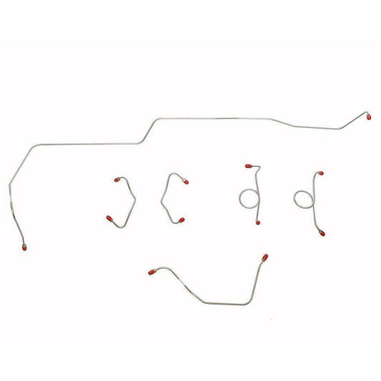 1964-66 Ford Mustang Front Brake Line w/ Standard Disc Brakes - ZKT6411SS - Front Lines Car Part People