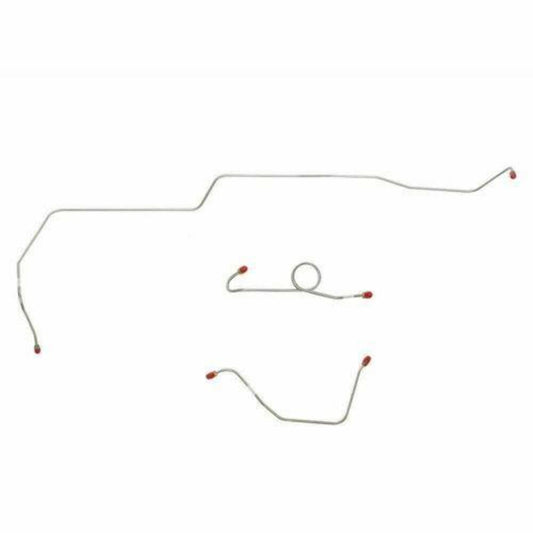 1966 Ford Mustang Front Brake Line w/ Power Drum Brakes 3 Piece - ZKT6602OM - Front Lines Car Part People