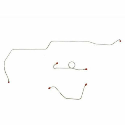 1966 Ford Mustang Front Brake Line w/ Power Drum Brakes 3 Piece - ZKT6602SS - Front Lines Car Part People