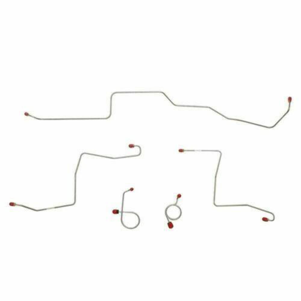 1967 Ford Mustang Front Brake Line Kit w/ Standard Brakes 5 Piece - ZKT6701SS - Front Lines Car Part People
