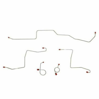 1967 Ford Mustang Front Brake Line Kit w/ Standard Brakes 5 Piece - ZKT6701SS - Front Lines Car Part People