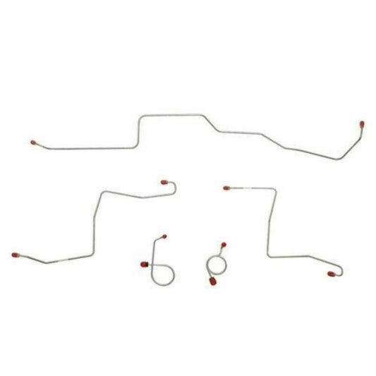 1967 Ford Mustang Front Brake Line Kit w/ Standard Brakes 5 Piece - ZKT6701SS - Front Lines Car Part People