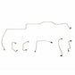 1967 Ford Mustang Front Brake Line Kit w/ Power Disc Brakes 6 Piece - ZKT6703OM
