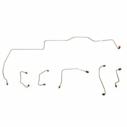 1967 Ford Mustang Front Brake Line Kit w/ Power Disc Brakes 6 Piece - ZKT6703SS - Front Lines Car Part People