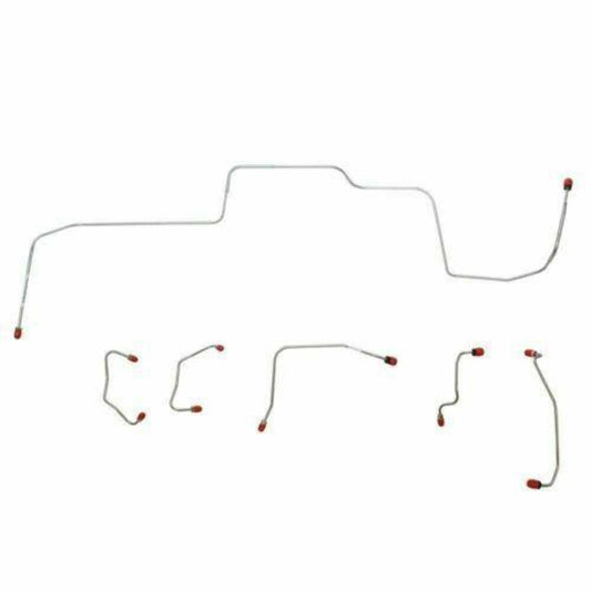 1967 Ford Mustang Front Brake Line Kit w/ Power Disc Brakes 6 Piece - ZKT6704OM - Front Lines Car Part People