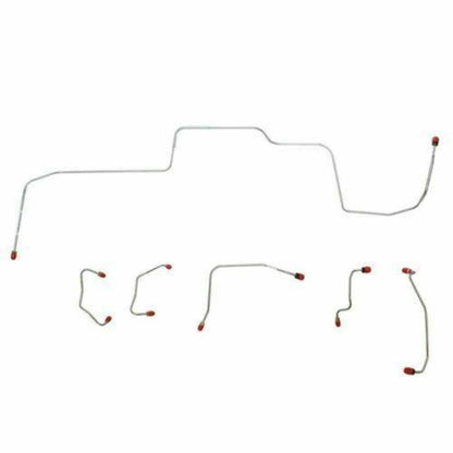 1967 Ford Mustang Front Brake Line Kit w/ Power Disc Brakes 6 Piece - ZKT6704SS - Front Lines Car Part People