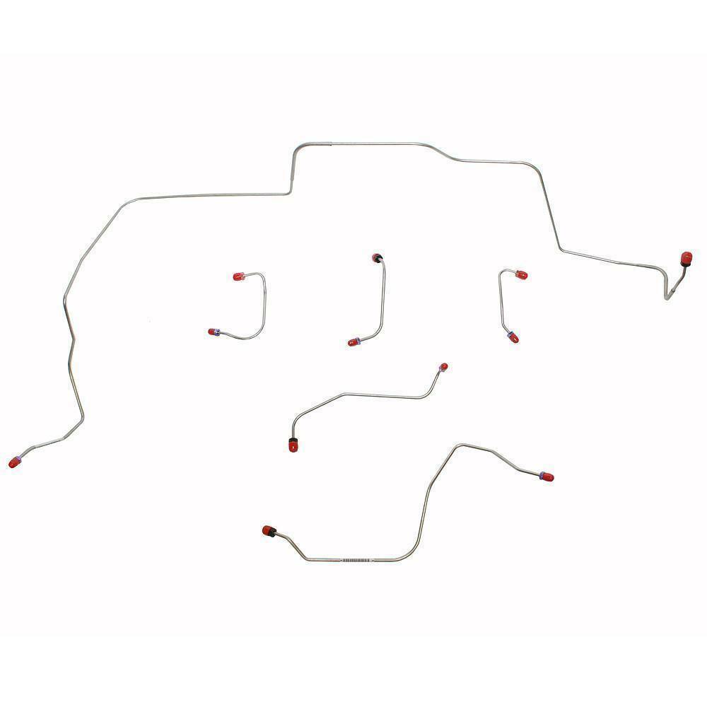 Front Brake Line Kit for 1967-70 Ford Mustang w/ Power Disc Brake Conversion ZKT6712OM - Front Lines Car Part People