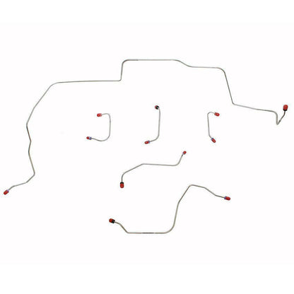 Front Brake Line Kit for 1967-70 Ford Mustang w/ Power Disc Brake Conversion ZKT6712OM - Front Lines Car Part People