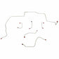 1968-69 Ford Mustang Front Brake Line Kit Power Disc Brakes 6 Piece - ZKT6803SS