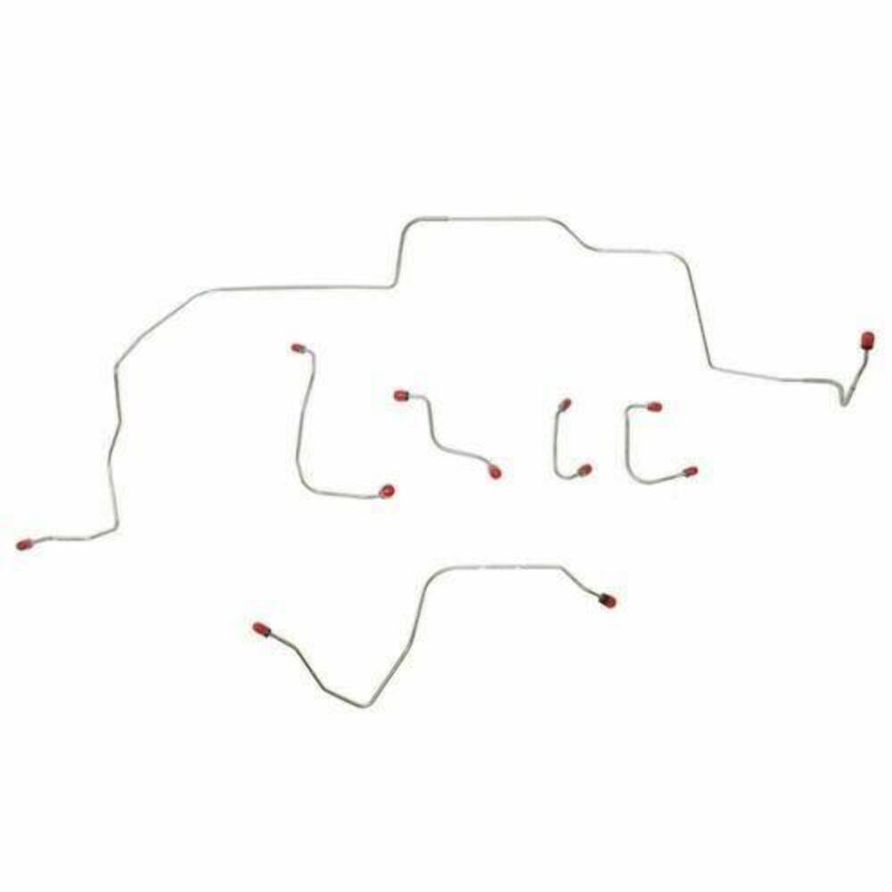 1969 Ford Mustang Boss 429 Front Brake Line Kit Power Disc Brakes - ZKT6901OM - Front Lines Car Part People