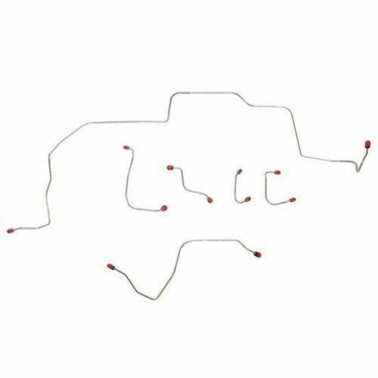 1969 Ford Mustang Boss 429 Front Brake Line Kit Power Disc Brakes - ZKT6901OM - Front Lines Car Part People
