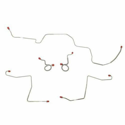 1970 Ford Mustang Front Brake Line Kit Standard Drum Brakes 5 Piece - ZKT7001OM - Front Lines Car Part People