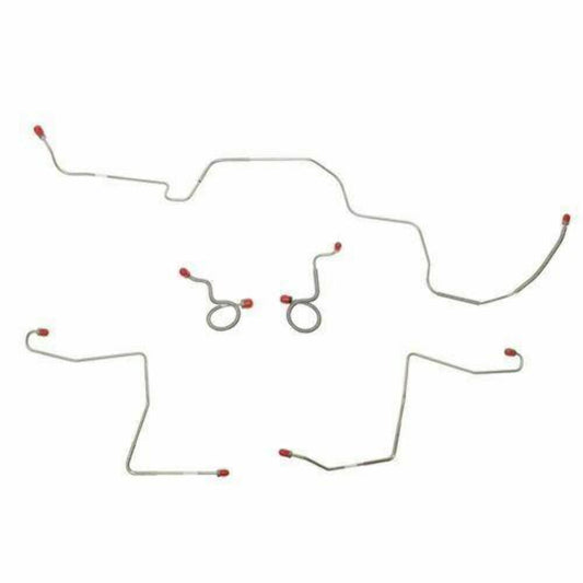 1970 Ford Mustang Front Brake Line Kit Standard Drum Brakes 5 Piece - ZKT7001OM - Front Lines Car Part People