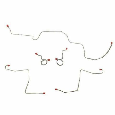 1970 Ford Mustang Front Brake Line Kit Standard Drum Brakes 5 Piece - ZKT7001OM