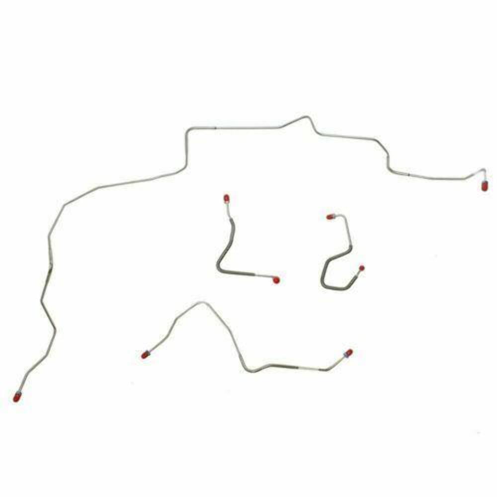 1970 Ford Mustang Front Brake Line Kit Power Disc Brakes 4 Piece - ZKT7002OM - Front Lines Car Part People