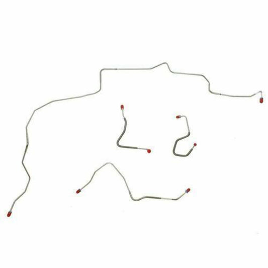 1970 Ford Mustang Front Brake Line Kit Power Disc Brakes 4 Piece - ZKT7002OM - Front Lines Car Part People
