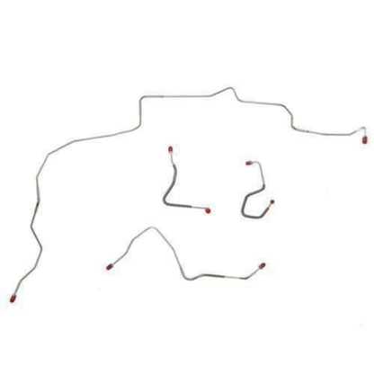 For Mercury Cougar 1970 Front Brake Line Kit 4pcs Power DiscBrake-ZKT7002SS-CPP - Front Lines Car Part People