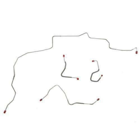 For Mercury Cougar 1970 Front Brake Line Kit 4pcs Power DiscBrake-ZKT7002SS-CPP - Front Lines Car Part People