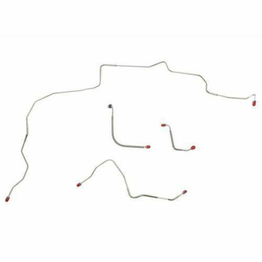 1970 Ford Mustang Boss 429 Front Brake Line Kit Power Disc 4 Piece - ZKT7003OM - Front Lines Car Part People