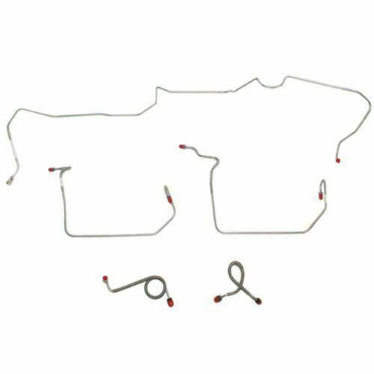 1971-72 Ford Mustang Front Brake Line Kit w/ Standard Drum Brakes - ZKT7101OM - Front Lines Car Part People