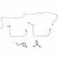 1971-72 Ford Mustang Front Brake Line Kit w/ Standard Drum Brakes - ZKT7101SS