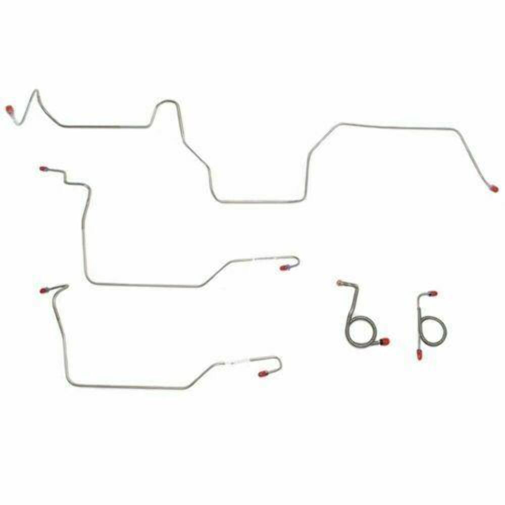 1971-72 Ford Mustang Front Brake Line Kit w/ Power Disc Brakes - ZKT7102OM - Front Lines Car Part People