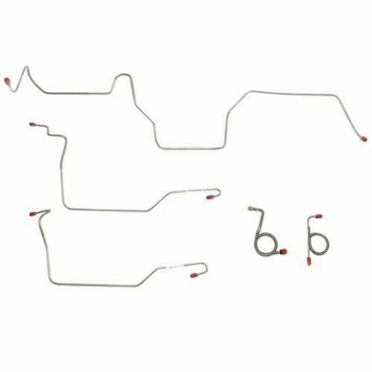 1971-72 Ford Mustang Front Brake Line Kit w/ Power Disc Brakes - ZKT7102OM - Front Lines Car Part People