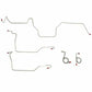 1971-72 Ford Mustang Front Brake Line Kit w/ Power Disc Brakes - ZKT7102OM