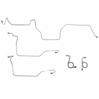 1971-72 Ford Mustang Front Brake Line Kit w/ Power Disc Brakes - ZKT7102SS - Front Lines Car Part People