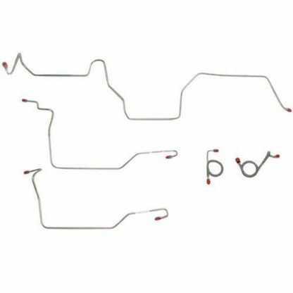 1973 Ford Mustang Front Brake Line Kit w/ Power Disc Brakes 5 Piece - ZKT7302SS - Front Lines Car Part People