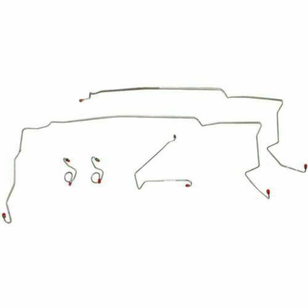 1984-86 Ford Mustang SVO Front Brake Line Kit Steel - ZKT8401OM - Front Lines Car Part People