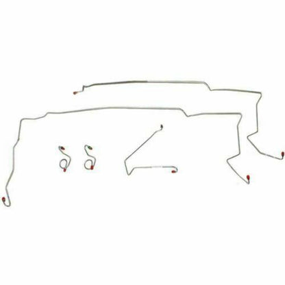 1984-86 Ford Mustang SVO Front Brake Line Kit Steel - ZKT8401OM - Front Lines Car Part People
