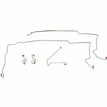 1987-93 Ford Mustang Front Brake Line Kit Non Cobra Steel - ZKT8701OM - Front Lines Car Part People