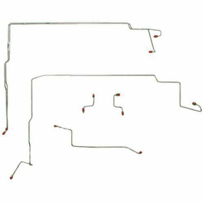 Fine Lines ZKT9401OM - GT Front Brake Line Kit ABS Steel for 1994-95 Ford Mustang GT - Front Lines Car Part People