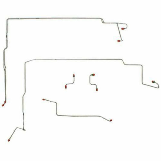 Fine Lines ZKT9401OM - GT Front Brake Line Kit ABS Steel for 1994-95 Ford Mustang GT - Front Lines Car Part People
